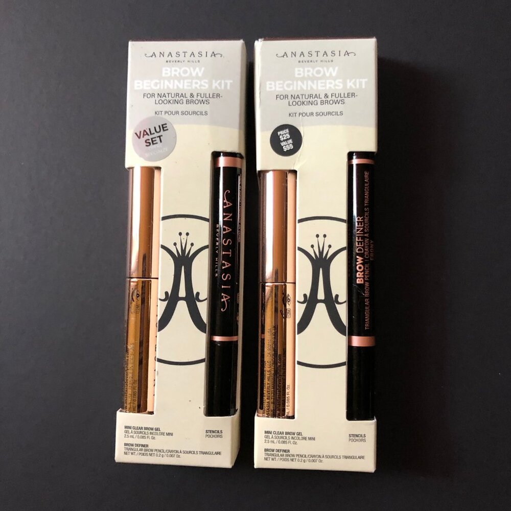 Bundle of 2 Anastasia Beverly Hills Brow Beginners Kit -- BNWT